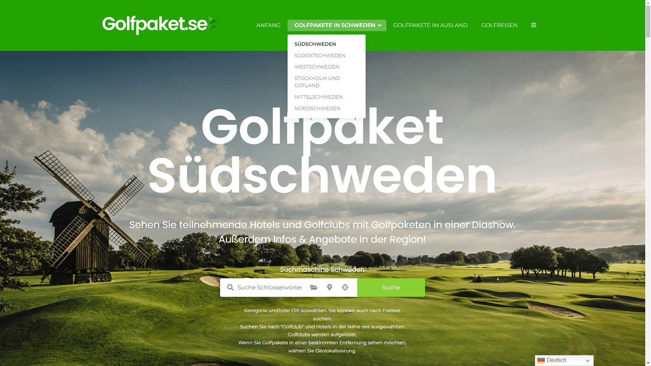 Golf in Schweden